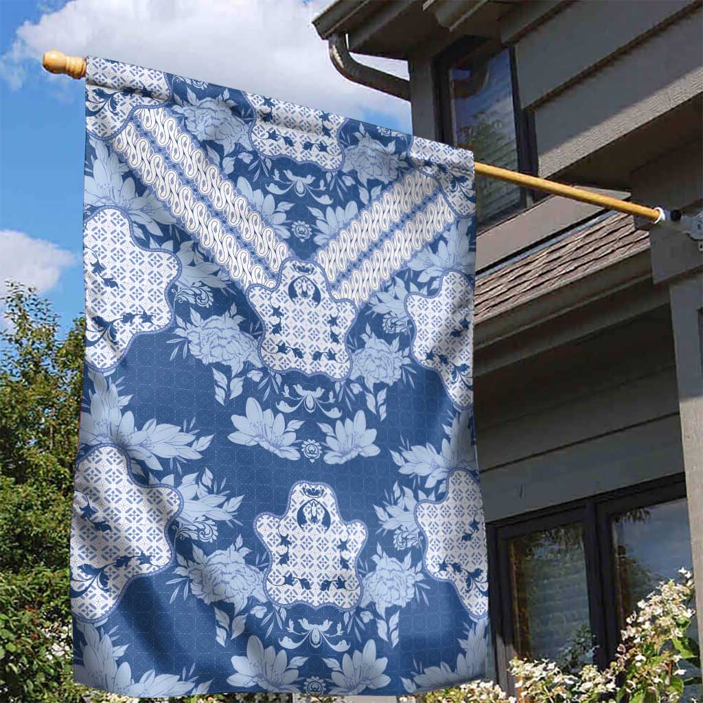 Indonesia Javanese Batik Nelson Mandela Madiba Blue Garden Flag - African Pride
