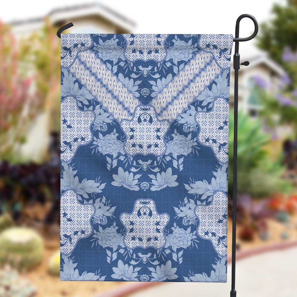 Indonesia Javanese Batik Nelson Mandela Madiba Blue Garden Flag - African Pride