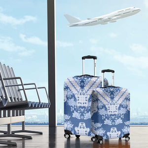 Indonesia Javanese Batik Nelson Mandela Madiba Blue Luggage Cover - African Pride