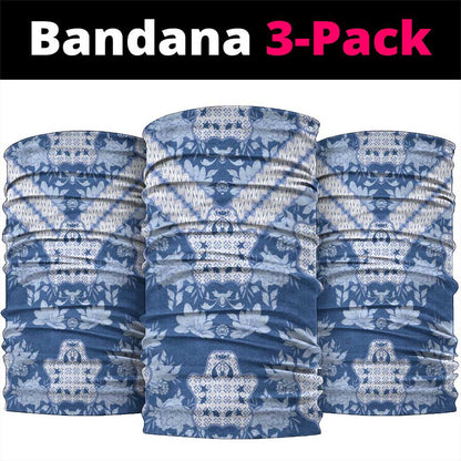 Indonesia Javanese Batik Nelson Mandela Madiba Blue Neck Gaiter - African Pride