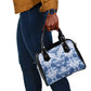 Indonesia Javanese Batik Nelson Mandela Madiba Blue Shoulder Handbag - African Pride