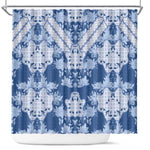 Indonesia Javanese Batik Nelson Mandela Madiba Blue Shower Curtain - African Pride