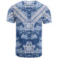 Indonesia Javanese Batik Nelson Mandela Madiba Blue T shirt - African Pride