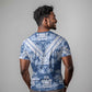 Indonesia Javanese Batik Nelson Mandela Madiba Blue T shirt - African Pride
