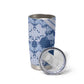 Indonesia Javanese Batik Nelson Mandela Madiba Blue Tumbler Cup LT15