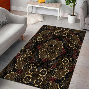 Indonesia Javanese Batik Nelson Mandela Madiba Vintage Style Area Rug - African Pride