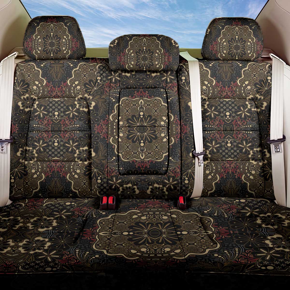 Indonesia Javanese Batik Nelson Mandela Madiba Vintage Style Back Car Seat Cover - African Pride