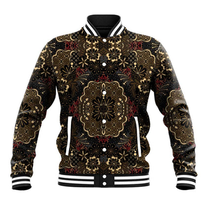 Indonesia Javanese Batik Nelson Mandela Madiba Vintage Style Baseball Jacket - African Pride
