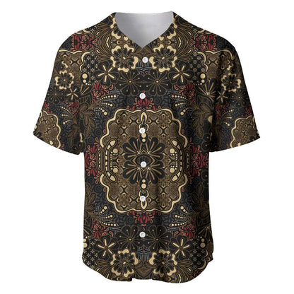 Indonesia Javanese Batik Nelson Mandela Madiba Vintage Style Baseball Jersey - African Pride
