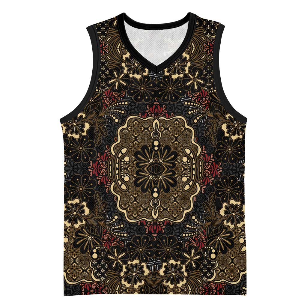 Indonesia Javanese Batik Nelson Mandela Madiba Vintage Style Basketball Jersey - African Pride