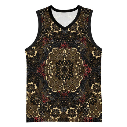 Indonesia Javanese Batik Nelson Mandela Madiba Vintage Style Basketball Jersey - African Pride