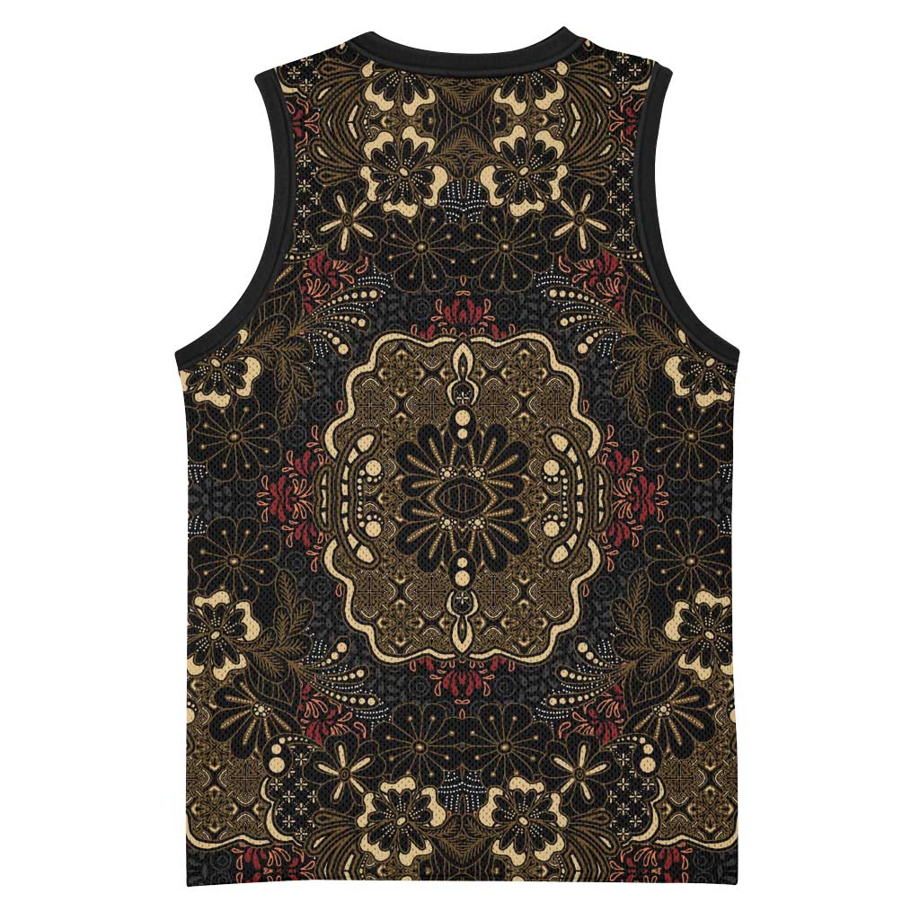 Indonesia Javanese Batik Nelson Mandela Madiba Vintage Style Basketball Jersey - African Pride