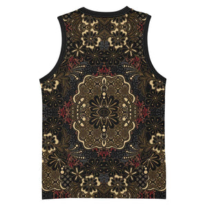 Indonesia Javanese Batik Nelson Mandela Madiba Vintage Style Basketball Jersey - African Pride