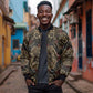 Indonesia Javanese Batik Nelson Mandela Madiba Vintage Style Bomber Jacket - African Pride