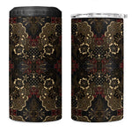 Indonesia Javanese Batik Nelson Mandela Madiba Vintage Style 4 in 1 Can Cooler Tumbler LT15