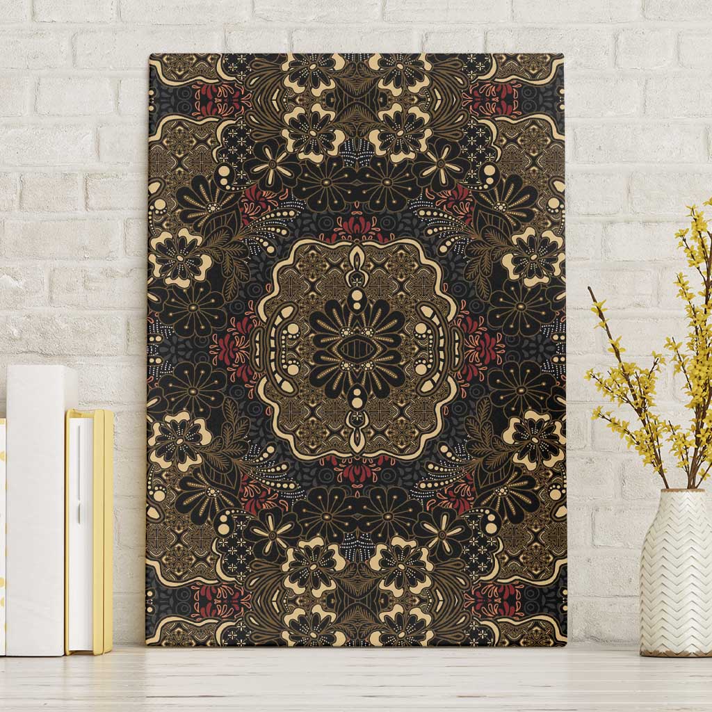 Indonesia Javanese Batik Nelson Mandela Madiba Vintage Style Canvas Wall Art - African Pride