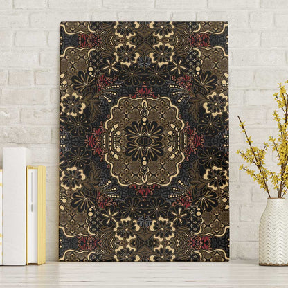 Indonesia Javanese Batik Nelson Mandela Madiba Vintage Style Canvas Wall Art - African Pride