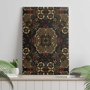 Indonesia Javanese Batik Nelson Mandela Madiba Vintage Style Canvas Wall Art - African Pride