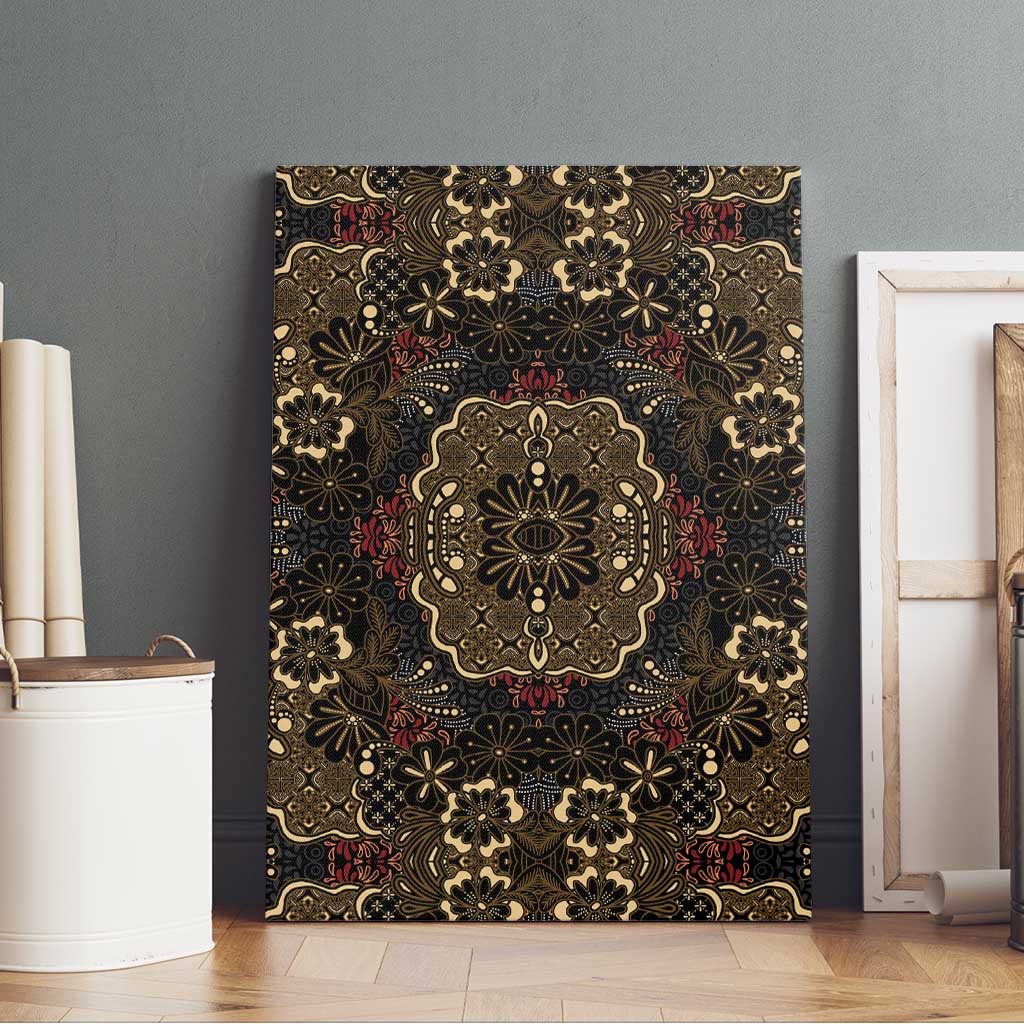Indonesia Javanese Batik Nelson Mandela Madiba Vintage Style Canvas Wall Art - African Pride
