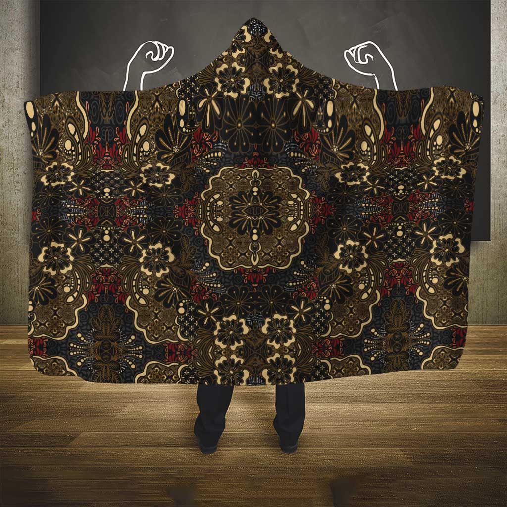 Indonesia Javanese Batik Nelson Mandela Madiba Vintage Style Hooded Blanket - African Pride