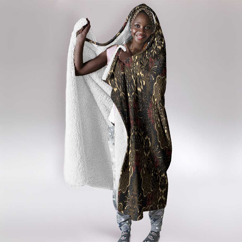 Indonesia Javanese Batik Nelson Mandela Madiba Vintage Style Hooded Blanket - African Pride