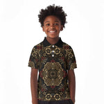 Indonesia Javanese Batik Nelson Mandela Madiba Vintage Style Kid Polo Shirt - African Pride
