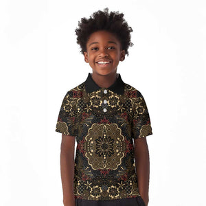 Indonesia Javanese Batik Nelson Mandela Madiba Vintage Style Kid Polo Shirt - African Pride