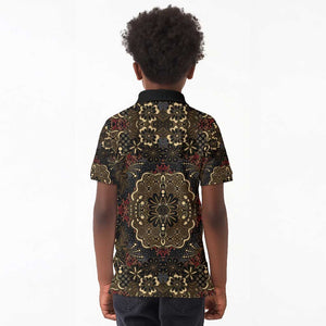 Indonesia Javanese Batik Nelson Mandela Madiba Vintage Style Kid Polo Shirt - African Pride