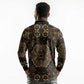 Indonesia Javanese Batik Nelson Mandela Madiba Vintage Style Long Sleeve Polo Shirt - African Pride