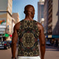 Indonesia Javanese Batik Nelson Mandela Madiba Vintage Style Men Tank Top - African Pride