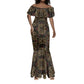Indonesia Javanese Batik Nelson Mandela Madiba Vintage Style Mermaid Dress - African Pride