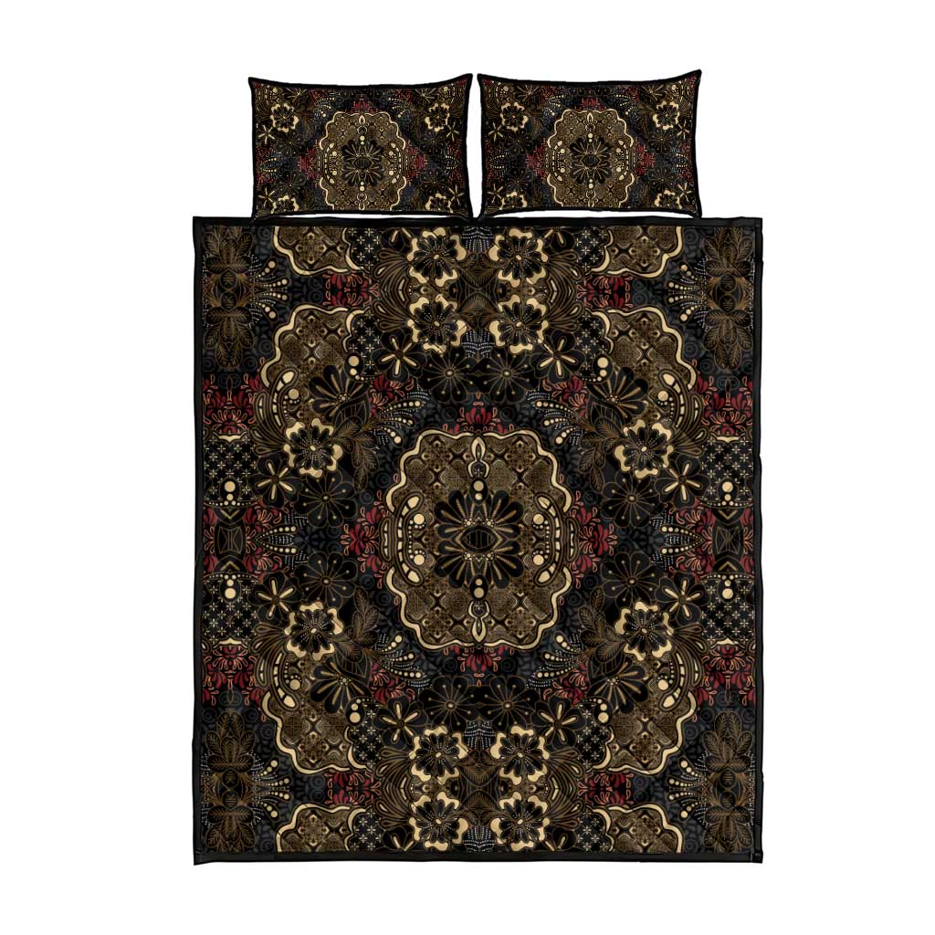 Indonesia Javanese Batik Nelson Mandela Madiba Vintage Style Quilt Bed Set - African Pride