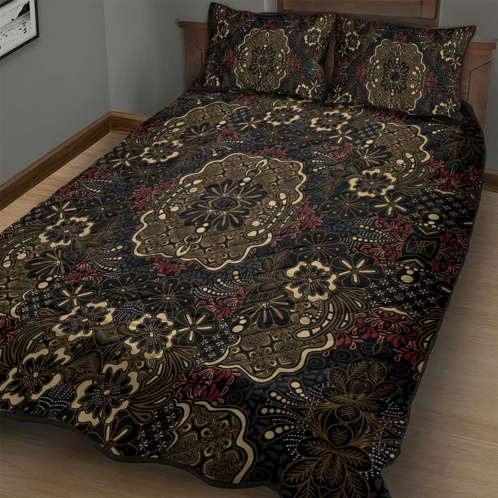 Indonesia Javanese Batik Nelson Mandela Madiba Vintage Style Quilt Bed Set - African Pride