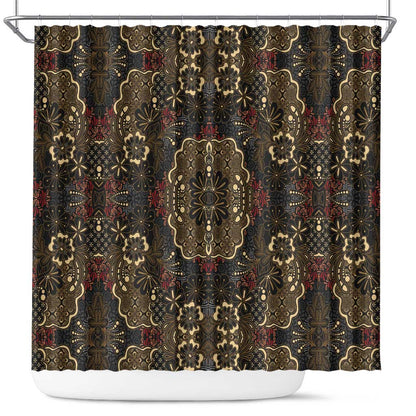 Indonesia Javanese Batik Nelson Mandela Madiba Vintage Style Shower Curtain - African Pride