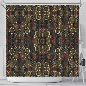 Indonesia Javanese Batik Nelson Mandela Madiba Vintage Style Shower Curtain - African Pride
