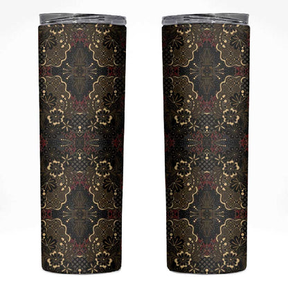 Indonesia Javanese Batik Nelson Mandela Madiba Vintage Style Skinny Tumbler LT15
