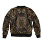 Indonesia Javanese Batik Nelson Mandela Madiba Vintage Style Sleeve Zip Bomber Jacket - African Pride