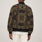 Indonesia Javanese Batik Nelson Mandela Madiba Vintage Style Sleeve Zip Bomber Jacket - African Pride