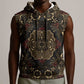 Indonesia Javanese Batik Nelson Mandela Madiba Vintage Style Sleeveless Hoodie - African Pride