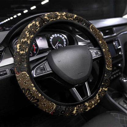 Indonesia Javanese Batik Nelson Mandela Madiba Vintage Style Steering Wheel Cover - African Pride