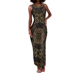 Indonesia Javanese Batik Nelson Mandela Madiba Vintage Style Tank Maxi Dress - African Pride