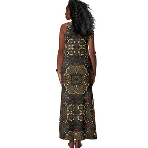 Indonesia Javanese Batik Nelson Mandela Madiba Vintage Style Tank Maxi Dress - African Pride