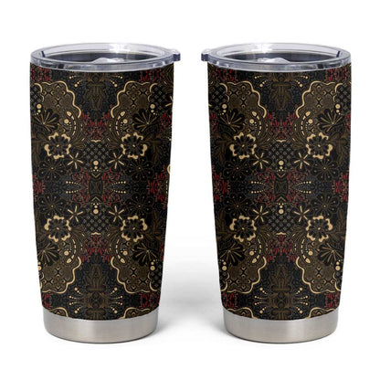 Indonesia Javanese Batik Nelson Mandela Madiba Vintage Style Tumbler Cup LT15