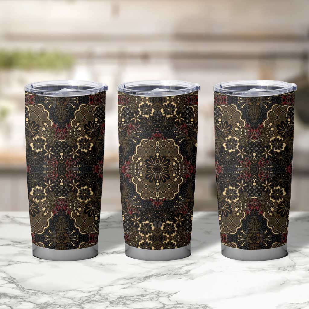 Indonesia Javanese Batik Nelson Mandela Madiba Vintage Style Tumbler Cup LT15