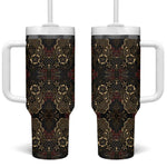 Indonesia Javanese Batik Nelson Mandela Madiba Vintage Style Tumbler With Handle LT15