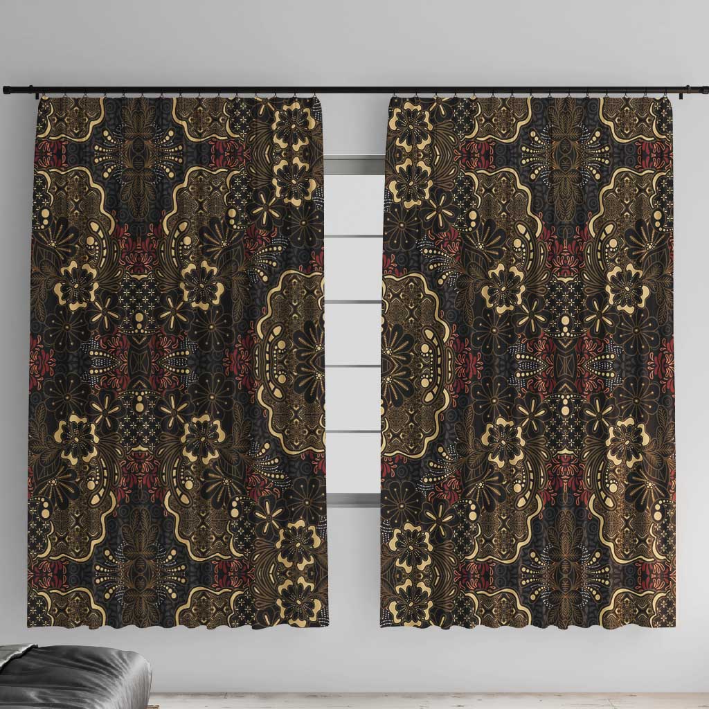 Indonesia Javanese Batik Nelson Mandela Madiba Vintage Style Window Curtain - African Pride