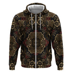 Indonesia Javanese Batik Nelson Mandela Madiba Vintage Style Zip Hoodie - African Pride