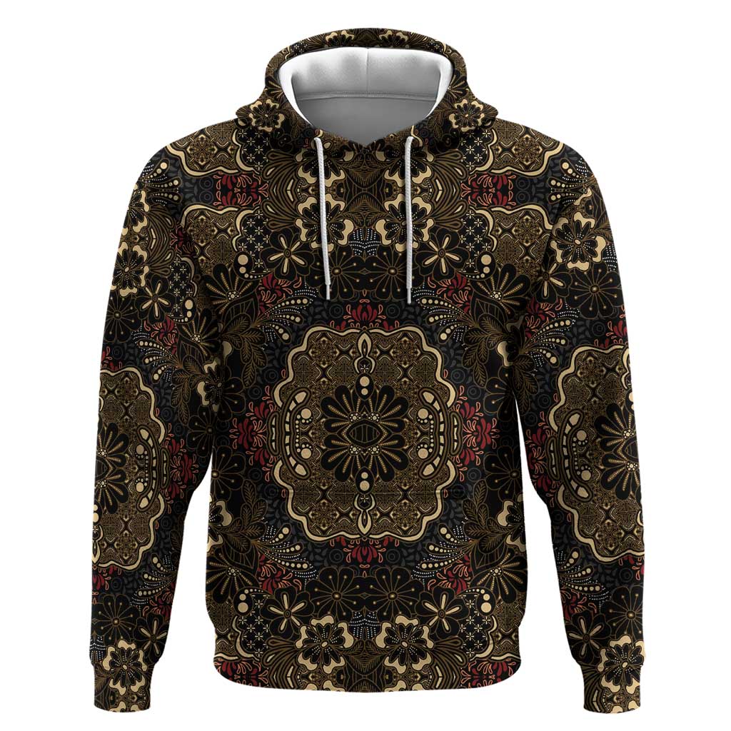 Indonesia Javanese Batik Nelson Mandela Madiba Vintage Style Zip Hoodie - African Pride