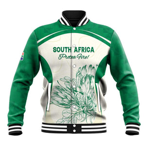 Custom South Africa Cricket Baseball Jacket We Are Champions - African Pride