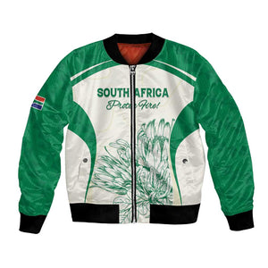Custom South Africa Cricket Bomber Jacket We Are Champions - African Pride